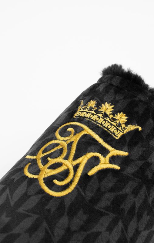 SikSilk x Men Messi Black Slippers XTFJ23 Footwear