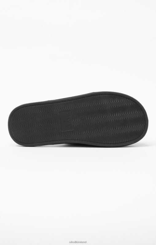 SikSilk x Men Messi Black Slippers XTFJ23 Footwear