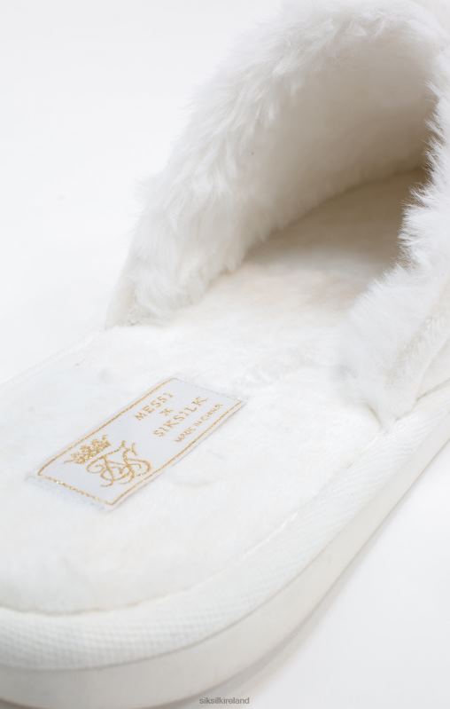 SikSilk x Men Messi White Slippers XTFJ8 Footwear