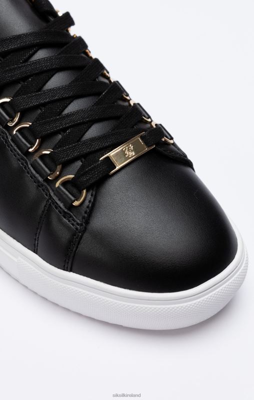 SikSilk Men Black Classic Trainer With Metal D-Rings XTFJ10 Footwear