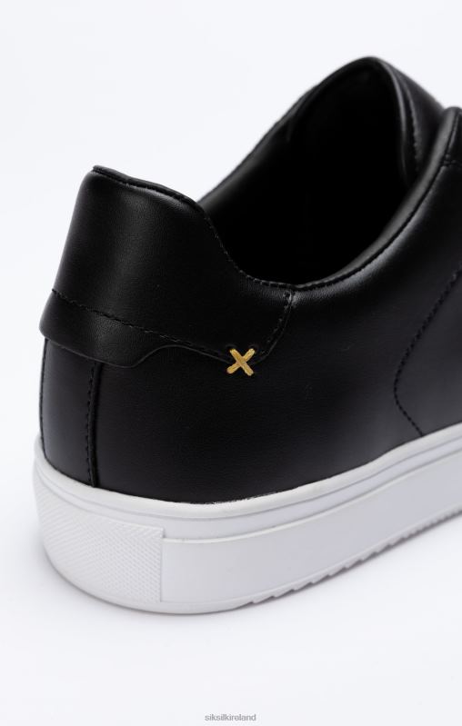 SikSilk Men Black Classic Trainer With Metal D-Rings XTFJ10 Footwear