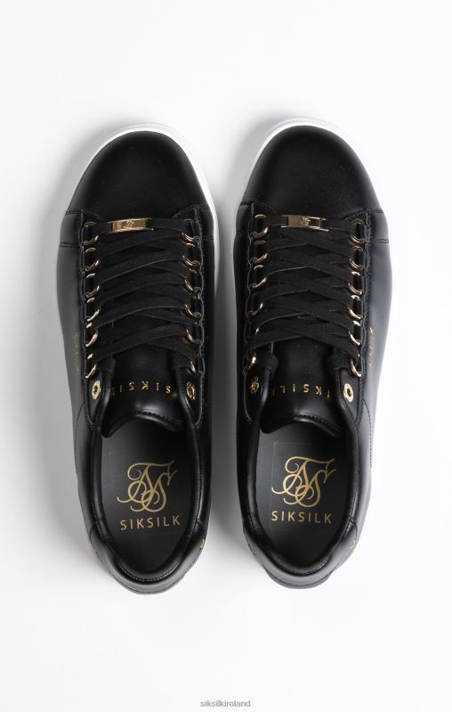 SikSilk Men Black Classic Trainer With Metal D-Rings XTFJ10 Footwear
