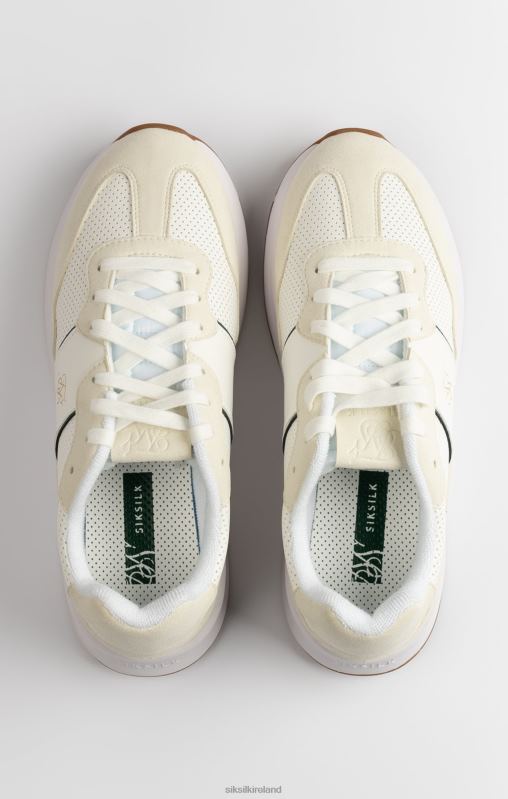 SikSilk Men Ecru Wira Racer Trainer XTFJ1 Footwear