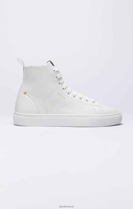 SikSilk Men White Classic High-Top Trainer XTFJ19 Footwear