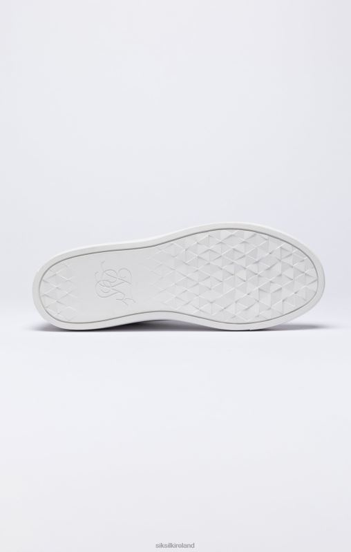 SikSilk Men White Classic High-Top Trainer XTFJ19 Footwear