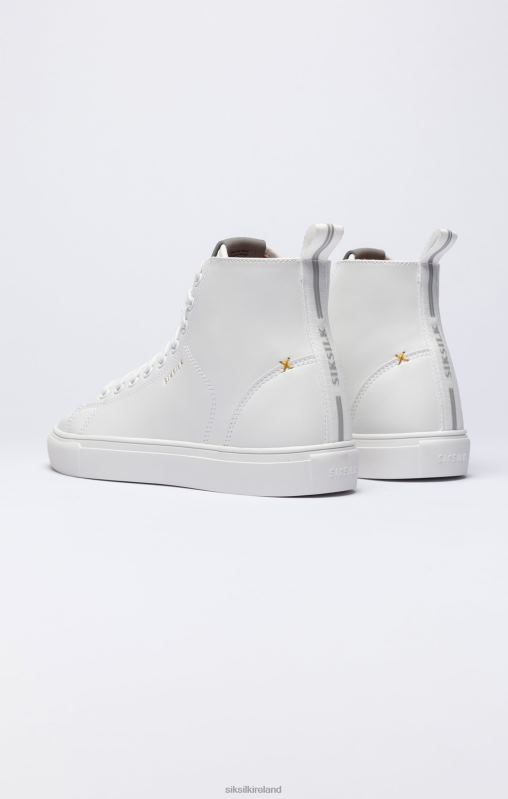 SikSilk Men White Classic High-Top Trainer XTFJ19 Footwear
