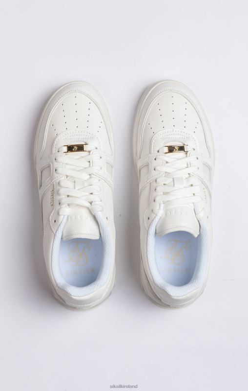 SikSilk Men White Low-Top Court Trainer XTFJ14 Footwear