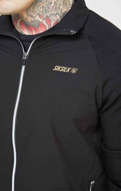 SikSilk Men Black Sports Zip-Thru XTFJ428 Apparel
