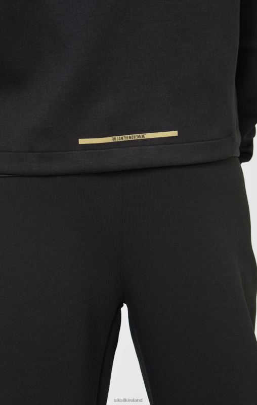 SikSilk Men Black Sports Zip-Thru XTFJ428 Apparel