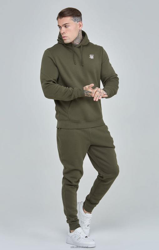 SikSilk Men Khaki Essential Overhead Hoodie XTFJ431 Apparel