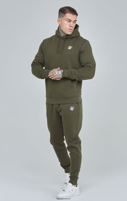 SikSilk Men Khaki Essential Overhead Hoodie XTFJ431 Apparel