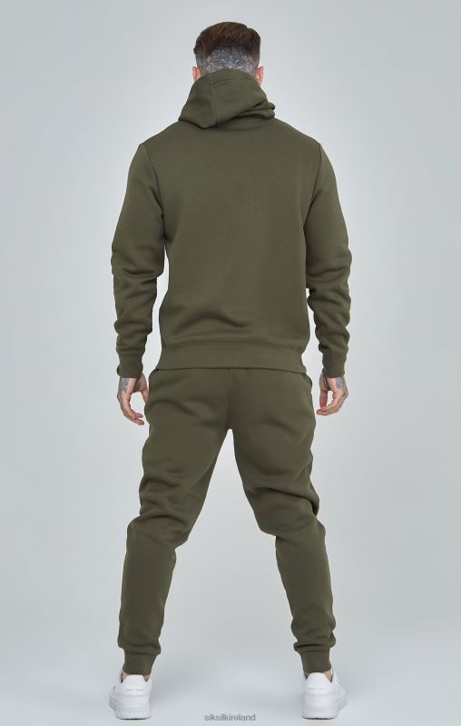 SikSilk Men Khaki Essential Overhead Hoodie XTFJ431 Apparel
