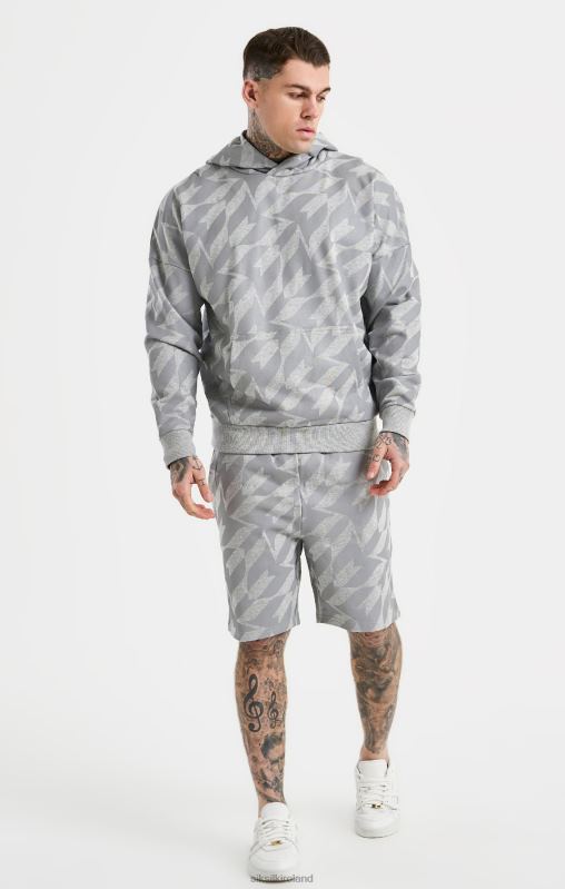 SikSilk x Men Messi Silver Print Hoodie XTFJ447 Apparel
