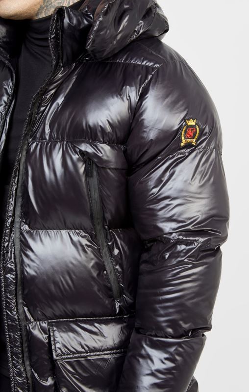 SikSilk Men Black Managers Coat XTFJ497 Apparel