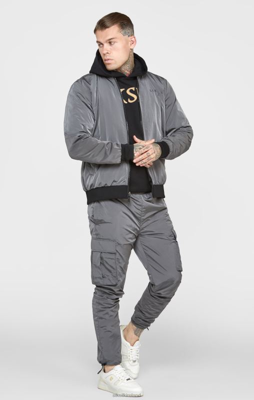 SikSilk Men Black Reversible Bomber XTFJ502 Apparel
