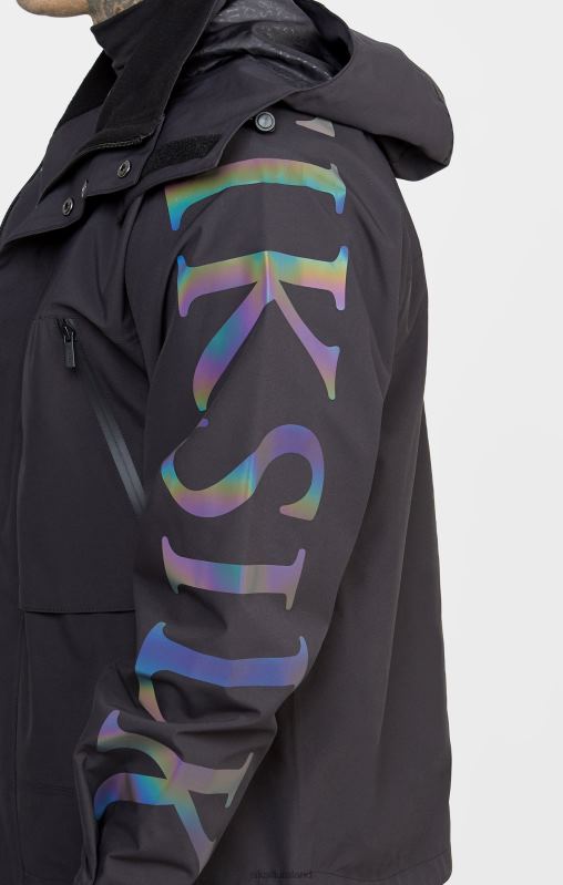 SikSilk Men Black Technical Jacket XTFJ484 Apparel