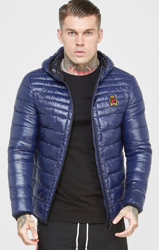 SikSilk Men Blue Packable Bubble Jacket XTFJ481 Apparel