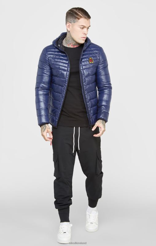 SikSilk Men Blue Packable Bubble Jacket XTFJ481 Apparel