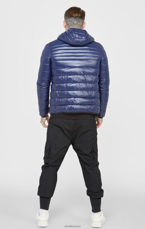 SikSilk Men Blue Packable Bubble Jacket XTFJ481 Apparel
