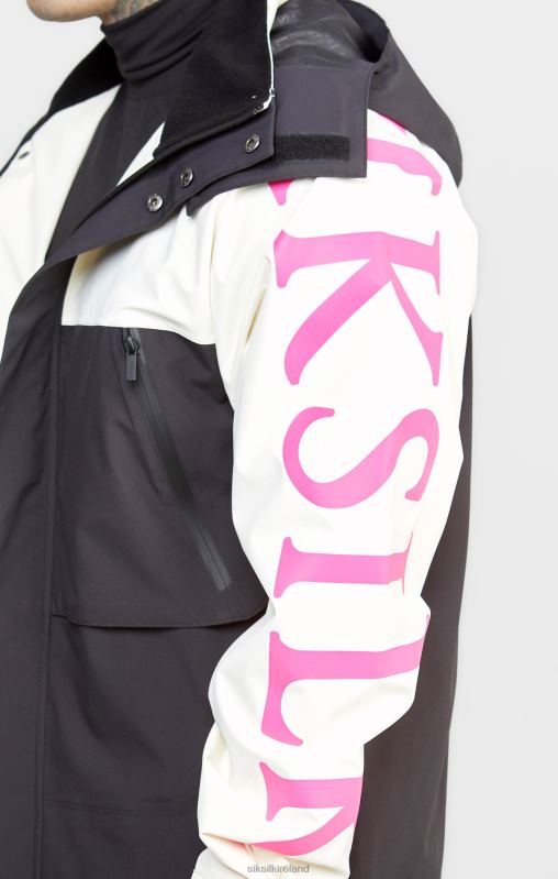 SikSilk Men Ecru Technical Jacket XTFJ482 Apparel