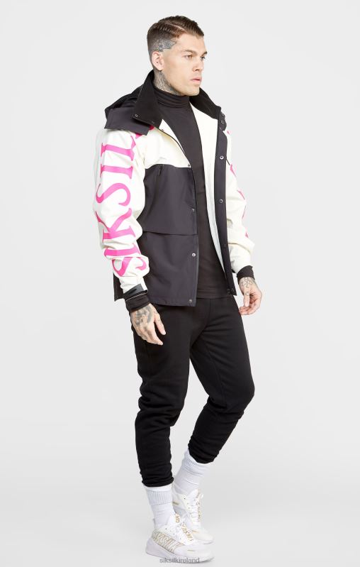SikSilk Men Ecru Technical Jacket XTFJ482 Apparel