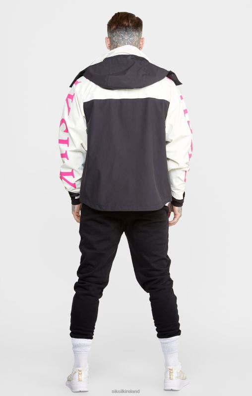 SikSilk Men Ecru Technical Jacket XTFJ482 Apparel