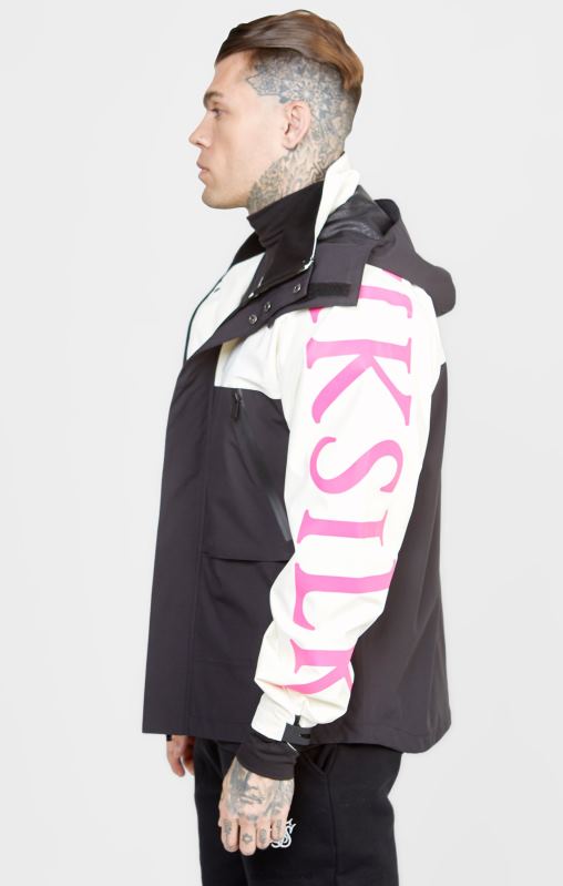 SikSilk Men Ecru Technical Jacket XTFJ482 Apparel