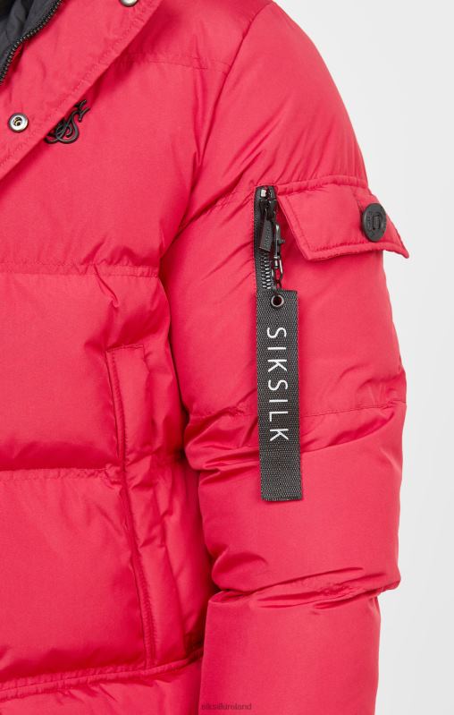 SikSilk Men Red Arctic Parka XTFJ470 Apparel