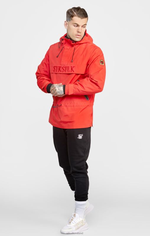 SikSilk Men Red Overhead Jacket XTFJ489 Apparel
