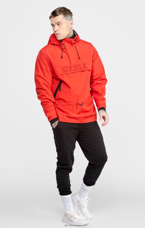 SikSilk Men Red Overhead Jacket XTFJ489 Apparel