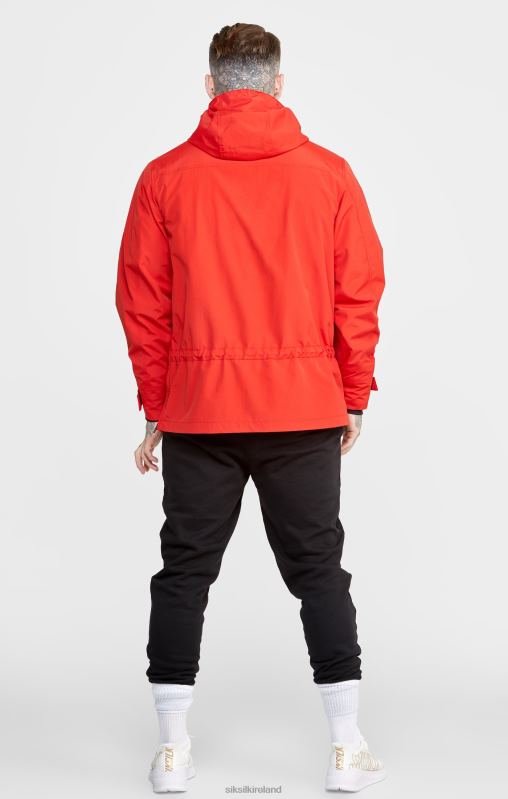 SikSilk Men Red Overhead Jacket XTFJ489 Apparel