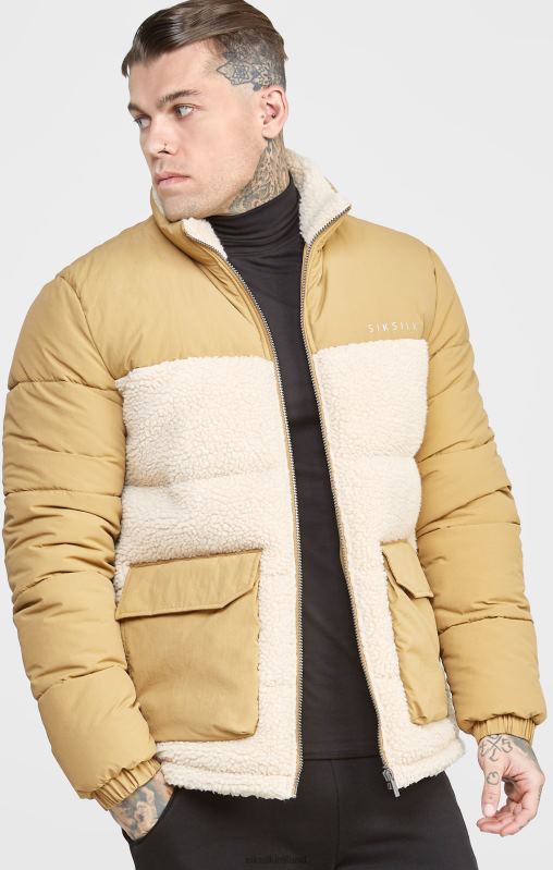 SikSilk Men Stone Bubble Jacket XTFJ474 Apparel