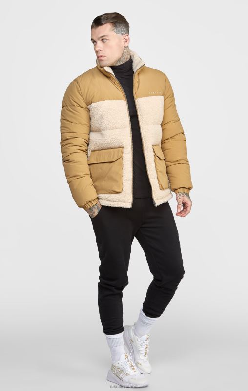 SikSilk Men Stone Bubble Jacket XTFJ474 Apparel