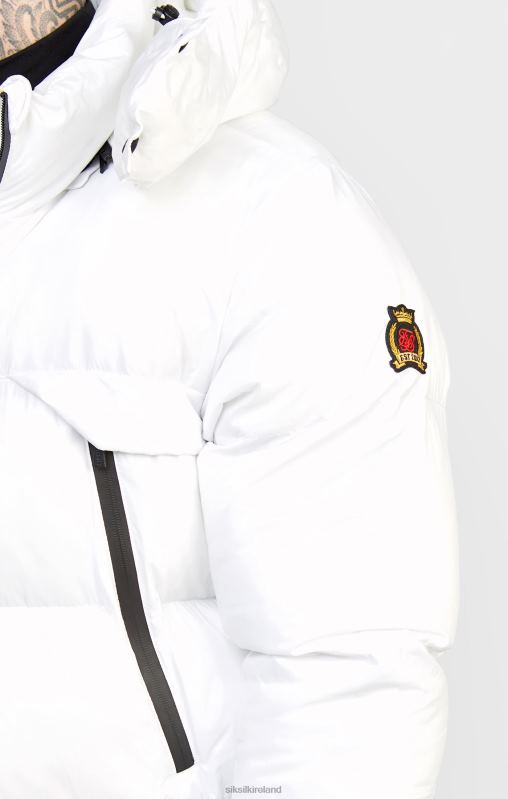 SikSilk Men White Managers Coat XTFJ488 Apparel