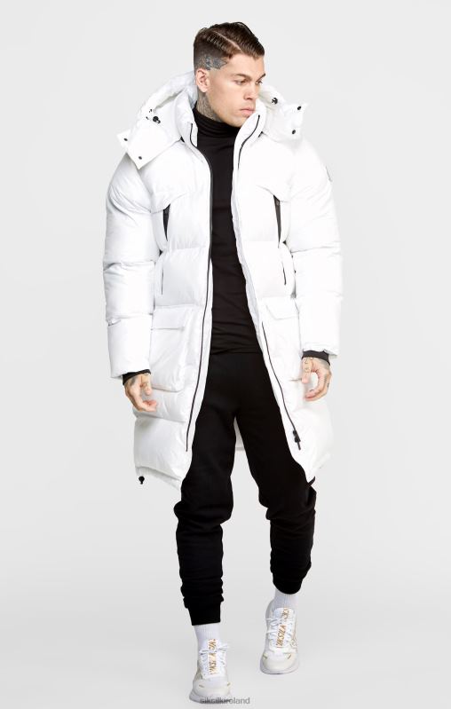 SikSilk Men White Managers Coat XTFJ488 Apparel