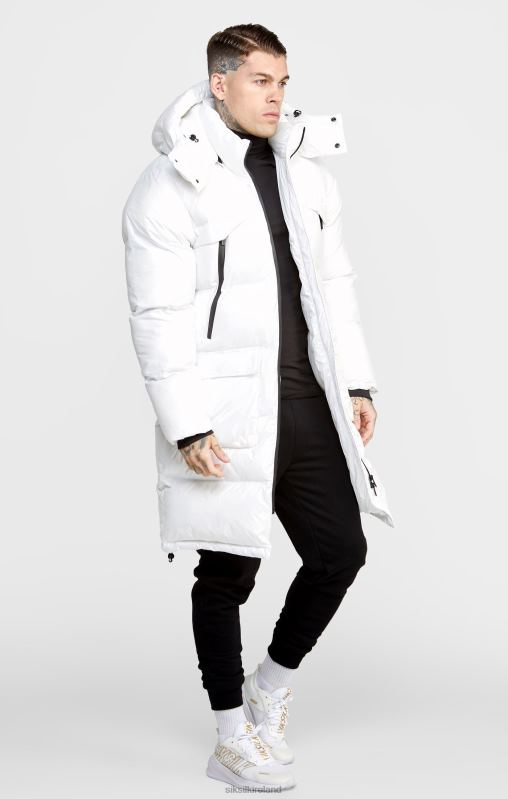 SikSilk Men White Managers Coat XTFJ488 Apparel