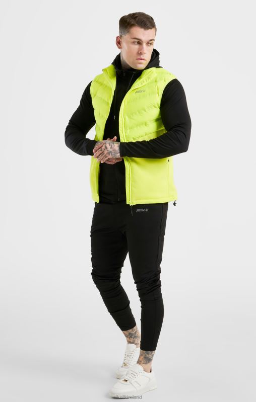 SikSilk Men Yellow Sports Gilet XTFJ492 Apparel