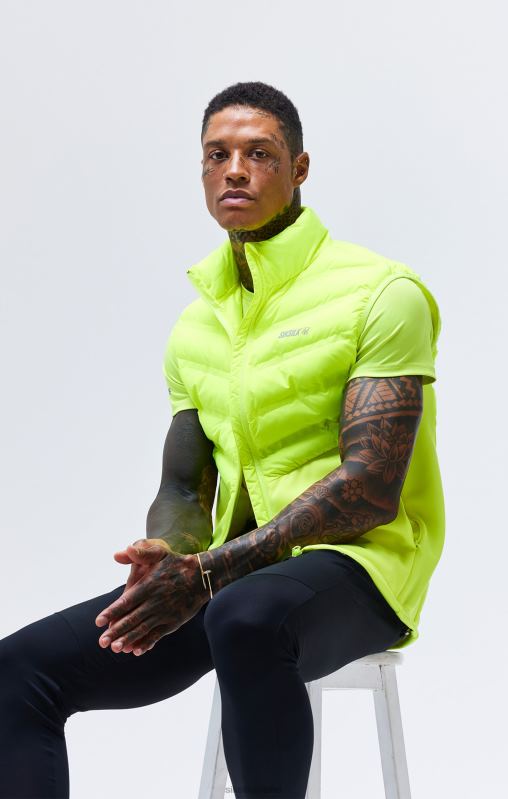 SikSilk Men Yellow Sports Gilet XTFJ492 Apparel