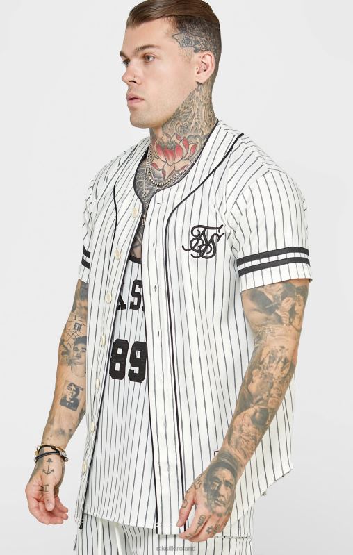 SikSilk Men Beige Baseball Jersey XTFJ391 Apparel