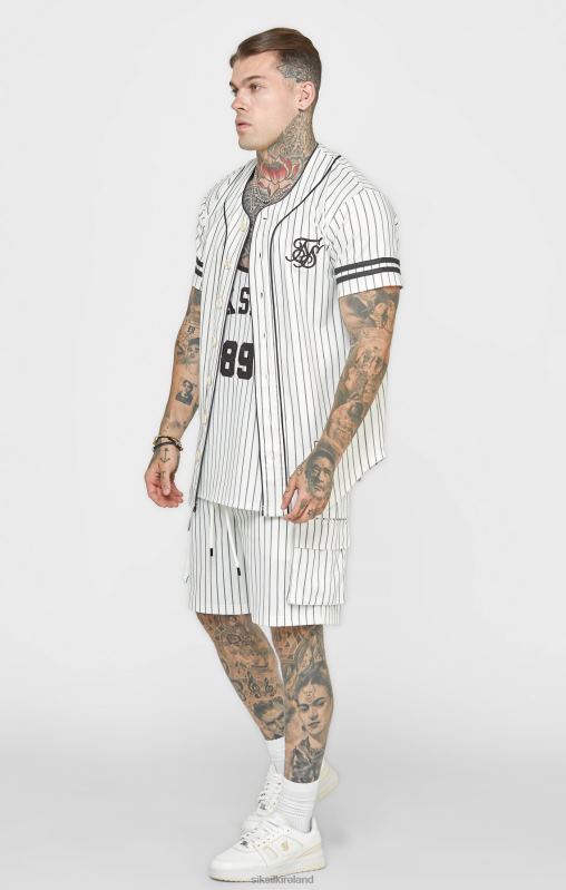 SikSilk Men Beige Baseball Jersey XTFJ391 Apparel