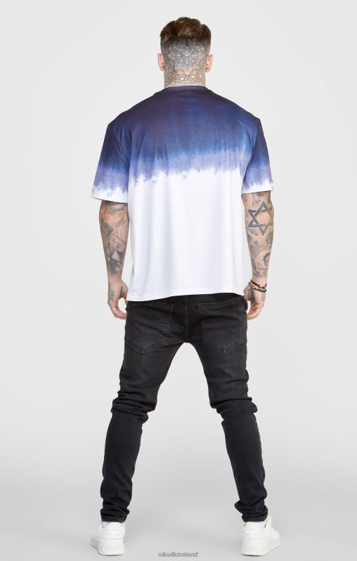 SikSilk Men Navy Graphic Fade T-Shirt XTFJ384 Apparel