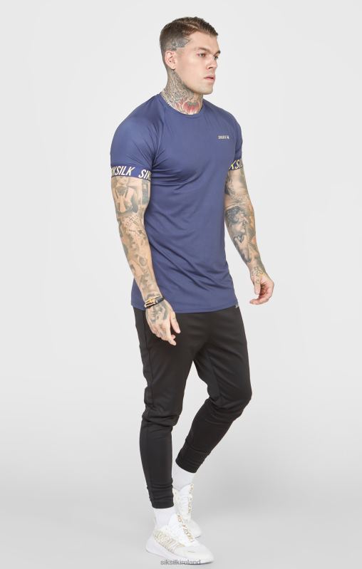 SikSilk Men Navy Sports T-Shirt XTFJ371 Apparel