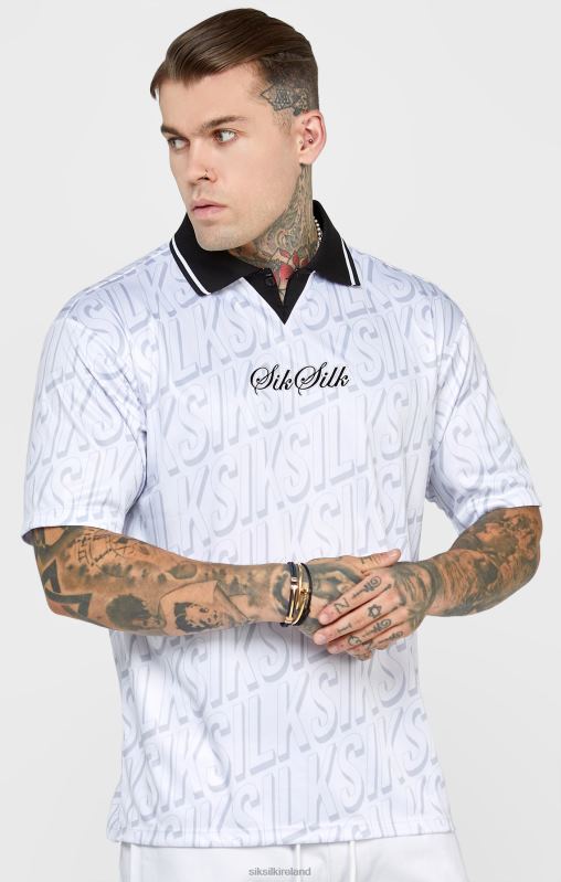 SikSilk Men White Football Jersey XTFJ380 Apparel