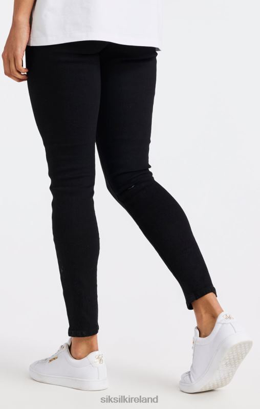 SikSilk Women Black Essential Skinny Denim Jean XTFJ192 Apparel