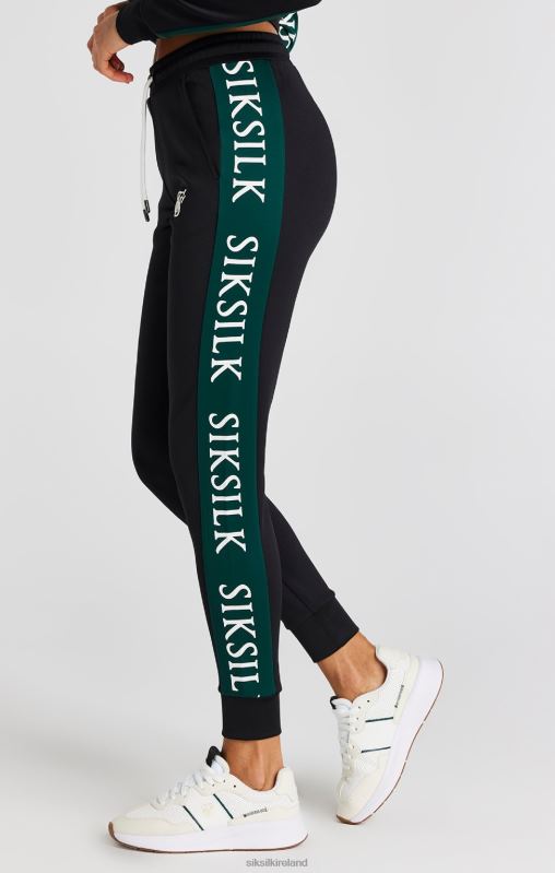 SikSilk Women Black Track Pant XTFJ156 Apparel