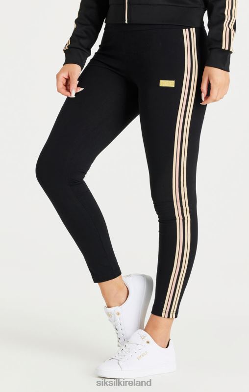 SikSilk Women Black High Waist Legging XTFJ173 Apparel