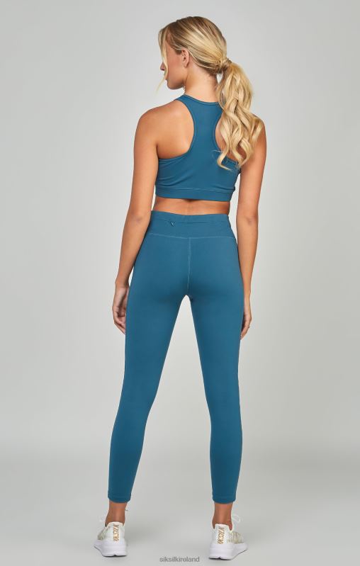 SikSilk Women Teal Sports Essentials Legging XTFJ172 Apparel