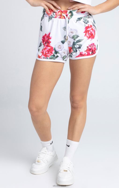 SikSilk Women Ecru Floral Short XTFJ204 Apparel