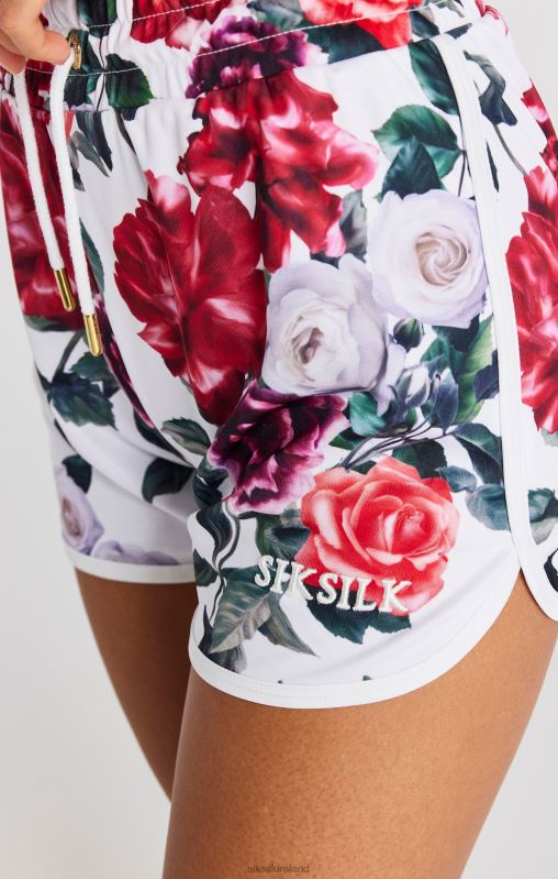 SikSilk Women Ecru Floral Short XTFJ204 Apparel