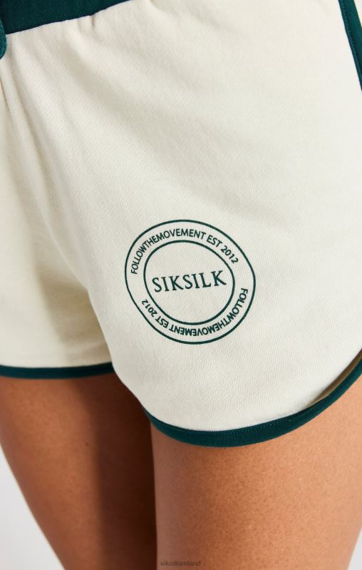 SikSilk Women Ecru Runner Short XTFJ197 Apparel